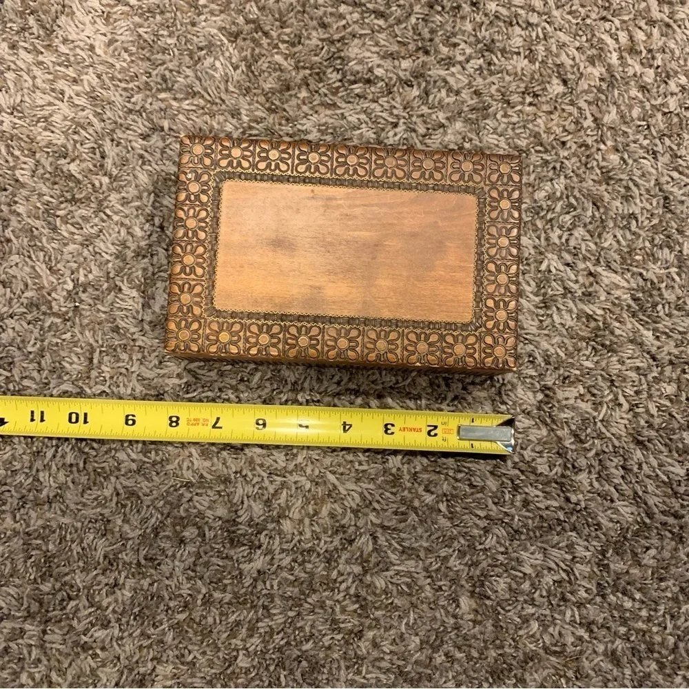 Wooden Carved Jewelry Box